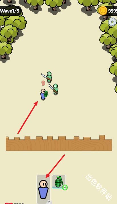 战士背包防御战