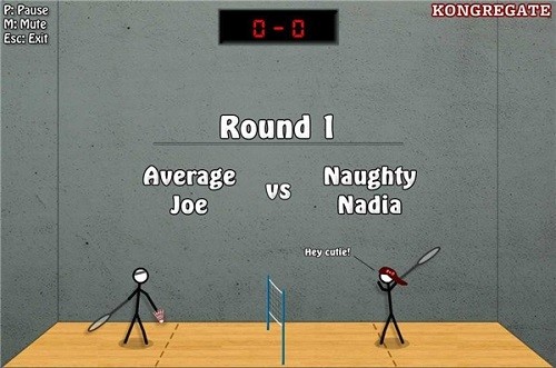 火柴人打羽毛球截图2