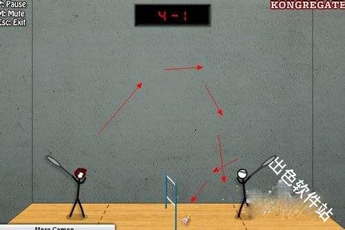 火柴人打羽毛球