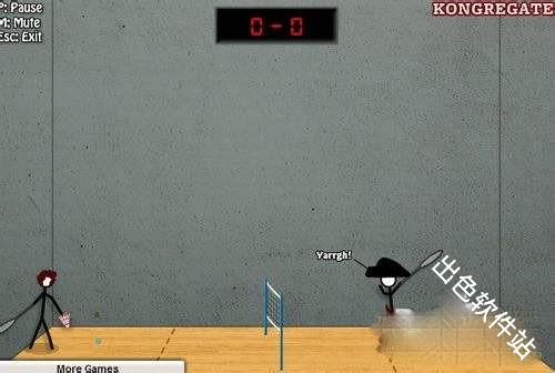 火柴人打羽毛球