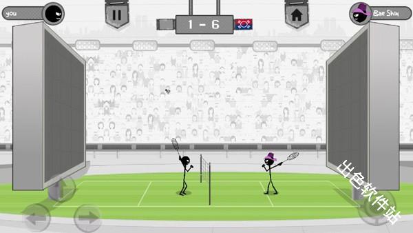 火柴人打羽毛球
