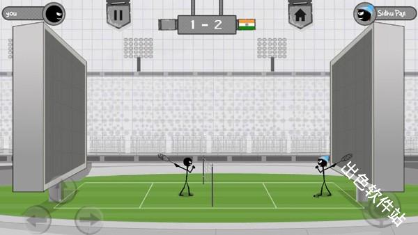 火柴人打羽毛球