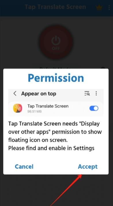 Tap Translate Screen